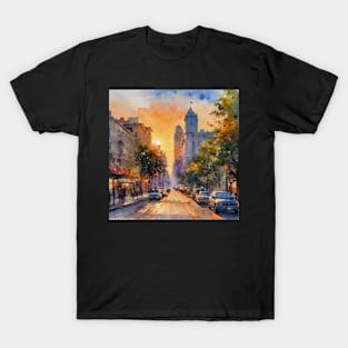 Beautiful Oil Painted Sunrise T-Shirt